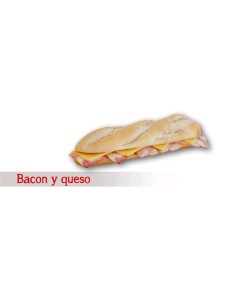 ESTUCHE BOCADILLO BACON Y QUESO.  200 GR