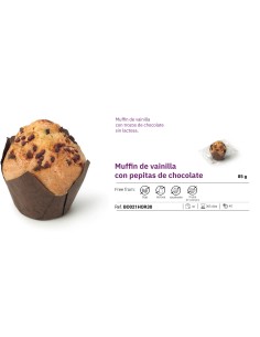 AIROS MUFFIN DE VAINILLA CON PEPITAS DE CHOCOLATE 85g