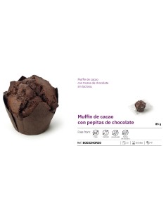 AIROS MUFFIN DE CACAO CON PEPITAS DE CHOCOLATE 85g