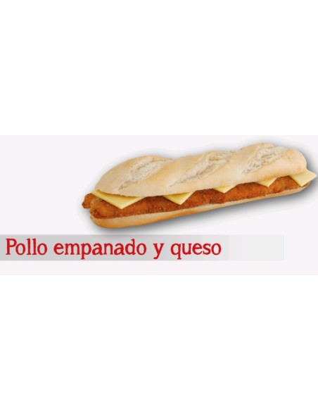 ESTUCHE BOCADILLO POLLO EMPANADO Y QUESO. 230 GR
